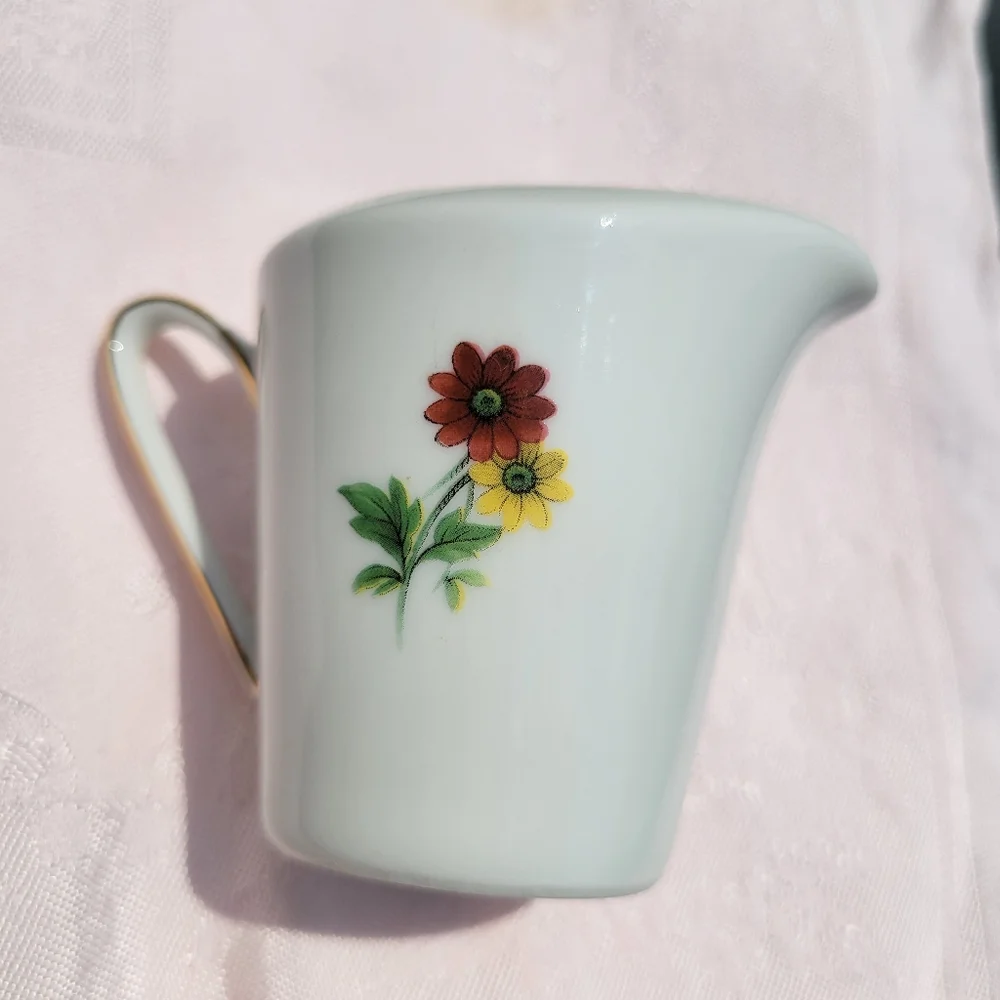 Vintage Creamer ~ PMR Bavaria Germany ~ Flowers ~ EUC ~ Sweet Little Item!